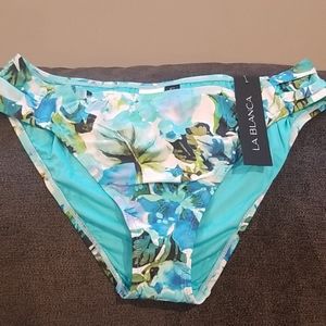 LA Blanca swim bottom NWT bikini swim bottom light blue green new sz 14
